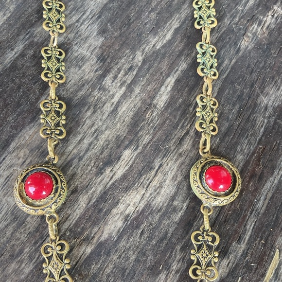 Poured glass 1940’s French necklace - Picture 3 of 5